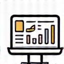 Icon representing analytics dashboard